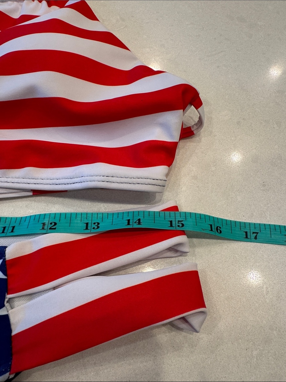 Patriotic Stars & Stripes Women's Bikini Set - Red, White & Blue - Picture 3 of 8